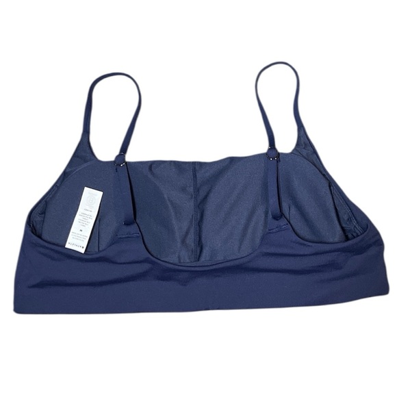 Athleta Navy Blue Sports Bra Bikini Adjustable Strap Tshirt Bra Medium - Picture 2 of 4